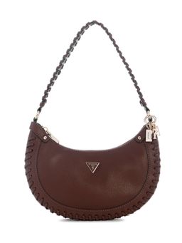 Guess - Petra Brown Women Zipper Solid Hobo Shoulder Bag