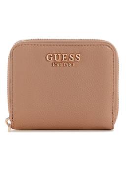 Guess - Isola Beige Women Zipper Textured Bifold Wallet
