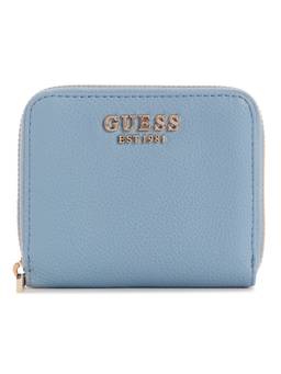 Guess - Isola Blue Women Zipper Textured Bifold Wallet