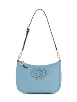 Guess - Isola Blue Women Zipper Solid Baguette Shoulder Bag