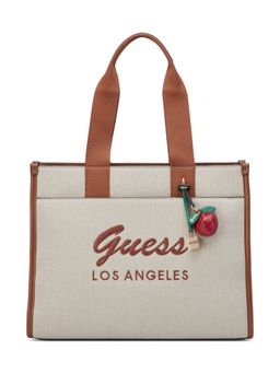 Guess - Jackie Women Zipper Embroidered Shoulder Bag