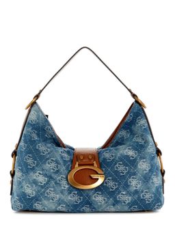 Guess - Camden Women Zipper Printed Hobo Shoulder Bag