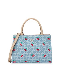 Guess - Celestia Women Snap Button Textured Satchel Bag