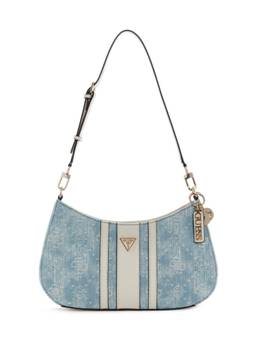 Guess - Noelle Women Zipper Textured Baguette Shoulder Bag