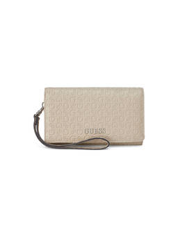Guess - Remy Taupe Women Textured Bifold Wallet