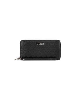 Guess - Remy Black Women Zipper Embossed Wallet