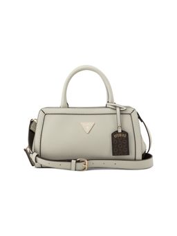 Guess - Cadence Green Zipper Solid Satchel Bag with Detachable Strap