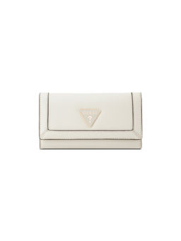 Guess - Cadence White Women Textured Trifold Wallet