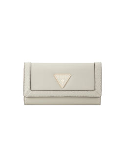 Guess - Cadence Grey Women Textured Trifold Wallet