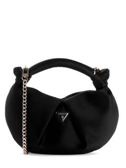 Guess - Joy Black Women Snap Button Solid Hobo Bag
