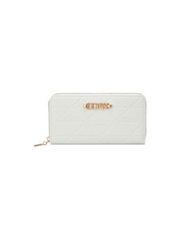 Guess - Celestia White Women Zipper Embossed Medium Wallet