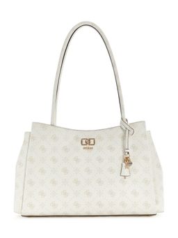 Guess - Emelie Logo Women Zipper Printed Shoulder Bag