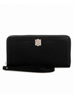 Guess - Audrey Black Women Zipper Textured Wallet