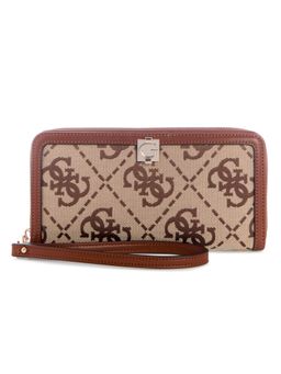 Guess - Audrey Brown Women Zipper Textured Wallet