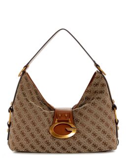 Guess - Camden Women Zipper Printed Hobo Bag