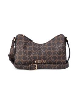 Guess - Elliot Brown Women Zipper Printed Crossbody Bag