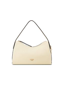 Guess - Jasmin Cream Women Zipper Solid Hobo Bag