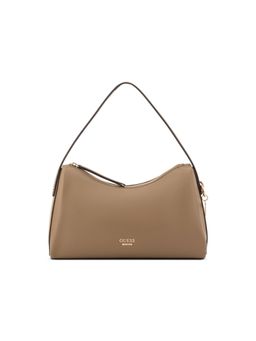 Guess - Jasmin Beige Women Zipper Solid Hobo Bag