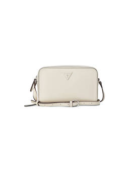 Guess - Lisa Cream Women Zipper Solid Crossbody Bag