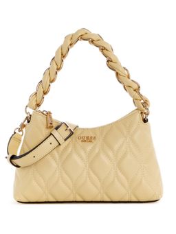 Guess - Maxine Yellow Women Zipper Quilted Shoulder Bag