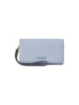 Guess - Remy Blue Women Snap Textured Wallet