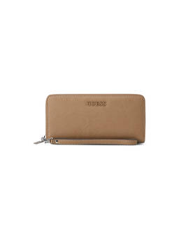 Guess - Remy Brown Women Zipper Textured Large Wallet