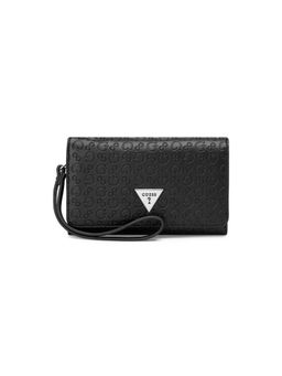Guess - Jillian Black Women Snap Embossed Wallet