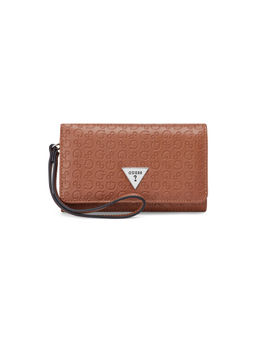 Guess - Jillian Brown Women Snap Embossed Wallet