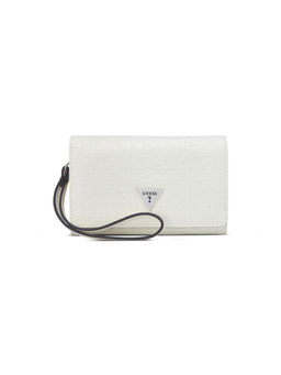 Guess - Jillian White Women Snap Embossed Wallet