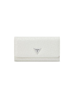 Guess - Jillian White Women Embossed Trifold Wallet