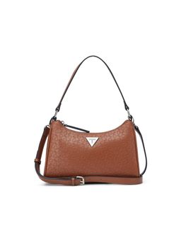 Guess - Jillian Brown Women Zipper Textured Hobo Bag