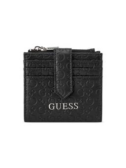 Guess - Remy Black Women Snap Embossed Card Case