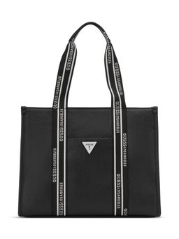 Guess - Jackie Black Women Zipper Solid Shoulder Bag