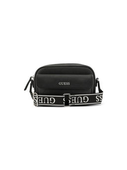 Guess - Erin Black Women Zipper Solid Crossbody Bag