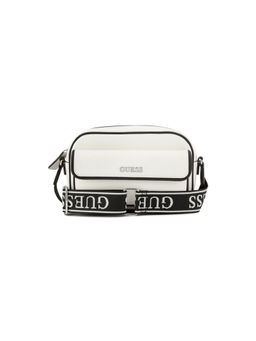 Guess - Erin White Women Zipper Solid Crossbody Bag
