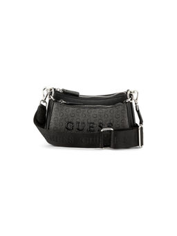Guess - Holly Black Solid Crossbody Bag with Mini Pouch