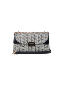 Guess - Pandora Black Women Snap Button Printed Crossbody Bag
