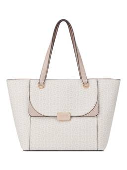 Guess - Pandora Pink Women Zipper Printed Tote Bag