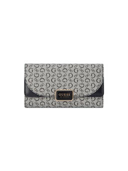 Guess - Pandora Black Women Printed Trifold Wallet