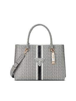 Guess - Tabitha Black Women Snap Button Printed Satchel Bag