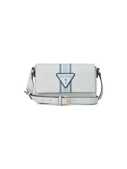 Guess - Tabitha Blue Women Snap Button Printed Crossbody Bag