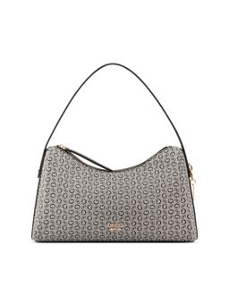 Guess - Jasmin Black Women Zipper Printed Hobo Bag