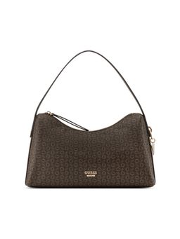 Guess - Jasmin Brown Women Zipper Printed Hobo Bag