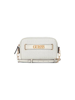 Guess - Danica Grey Women Zipper Printed Crossbody Bag