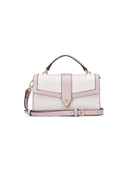Guess - Rosetta Pink Women Snap Button Printed Crossbody Bag