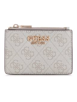 Guess - Laurel Grey Women Zipper Printed Card Case