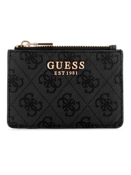 Guess - Laurel Black Women Zipper Printed Card Case
