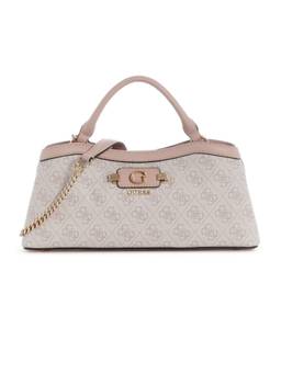Guess - Lindsey Pink Women Snap Button Printed Satchel Bag
