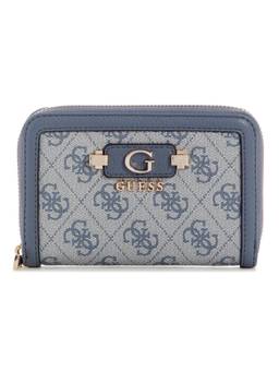 Guess - Lindsey Blue Women Zipper Printed Wallet