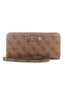 Guess - Lindsey Beige Women Zipper Printed Wallet